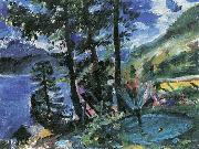 Lovis Corinth Walchensee mit Springbrunnen USA oil painting artist